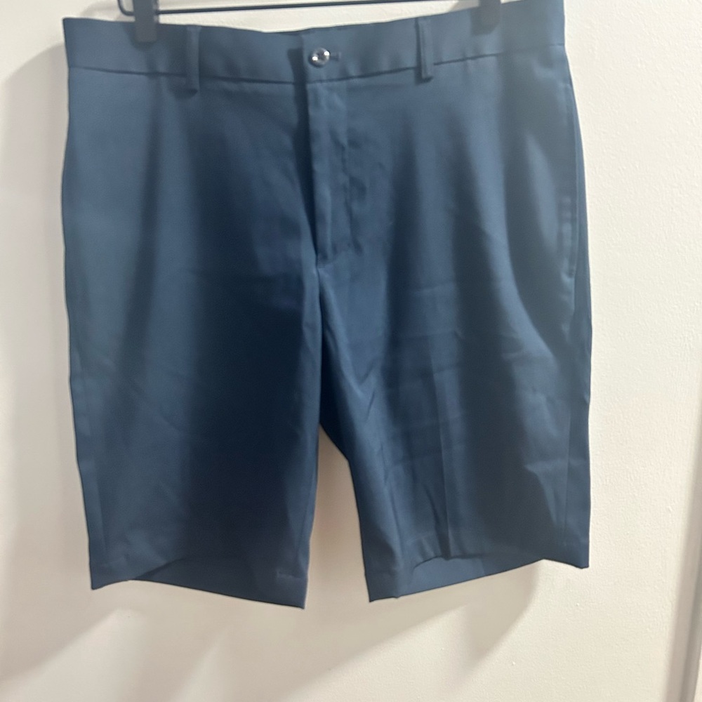 Slazenger‎ Mens Navy Blue Golf Shorts Size 32 Performance Stretch Flat Front